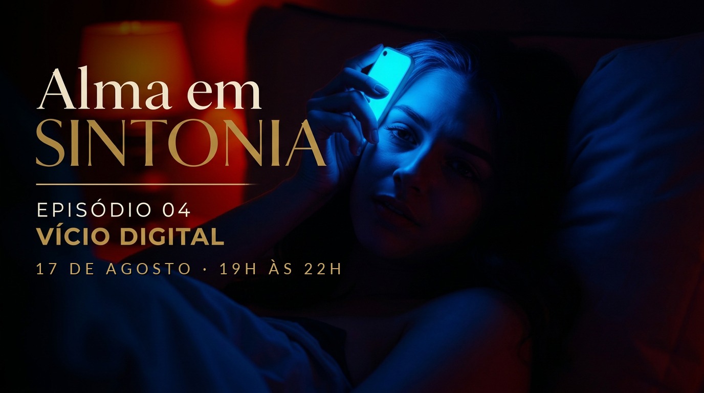 Capa do Episódio 04 — Vício digital & a fuga das telas